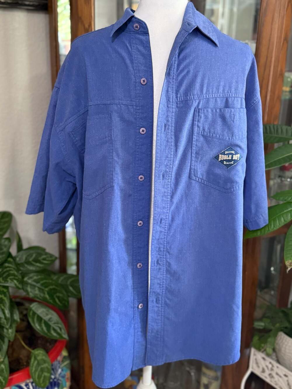 Vintage 90s Bugle Boy Classic Button Down Mechanic Shirt